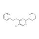 4-(4-Benzyloxy-5-bromo-2-pyrimidinyl)morpholine (CAS 885952-23-8) - chemical structure image