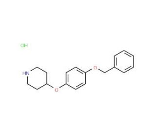 4-[4-(Benzyloxy)phenoxy]piperidine hydrochloride - chemical structure image