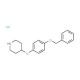 4-[4-(Benzyloxy)phenoxy]piperidine hydrochloride - chemical structure image