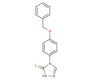 4-[4-(Benzyloxy)phenyl]-4H-1,2,4-triazole-3-thiol - chemical structure image