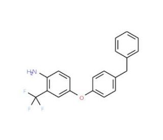4-(4-Benzylphenoxy)-2-(trifluoromethyl)aniline - chemical structure image