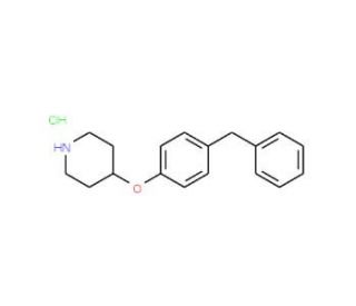 4-(4-Benzylphenoxy)piperidine hydrochloride - chemical structure image