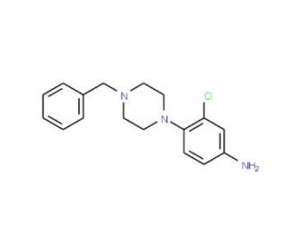 4-(4-benzylpiperazin-1-yl)-3-chloroaniline - chemical structure image