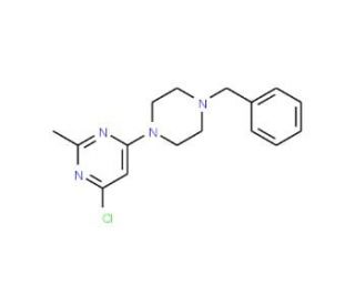 4-(4-Benzylpiperazino)-6-chloro-2-methylpyrimidine - chemical structure image