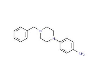 4-(4-Benzylpiperazino)aniline (CAS 16154-69-1) - chemical structure image