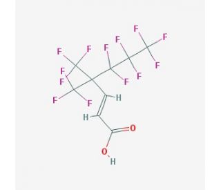 4,4-Bis(trifluoromethyl)-2H,3H-heptafluoroheptenoic acid (CAS 261503-43-9) - chemical structure image