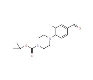 4-(4-Boc-piperazino-1-yl)-3-fluorobenzaldehyde (CAS 501126-37-0) - chemical structure image