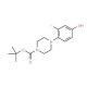 4-(4-Boc-piperazino-1-yl)-3-fluorophenol (CAS 501126-38-1) - chemical structure image