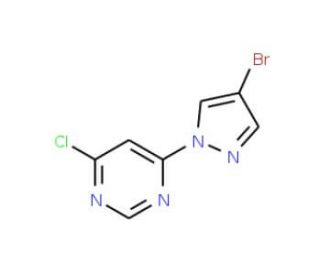 4-(4-Bromo-1H-pyrazol-1-yl)-6-chloropyrimidine (CAS 957035-29-9) - chemical structure image