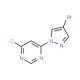 4-(4-Bromo-1H-pyrazol-1-yl)-6-chloropyrimidine (CAS 957035-29-9) - chemical structure image