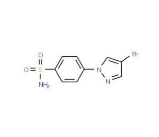 4-(4-Bromo-1H-pyrazol-1-yl)benzenesulfonamide (CAS 957034-91-2) - chemical structure image
