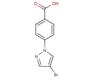 4-(4-bromo-1H-pyrazol-1-yl)benzoic acid (CAS 926212-84-2) - chemical structure image