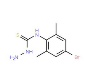 4-(4-Bromo-2,6-dimethylphenyl)-3-thiosemicarbazide (CAS 122813-72-3) - chemical structure image