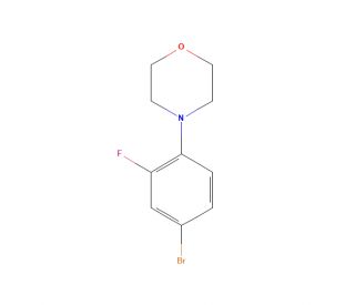 4-(4-Bromo-2-fluorophenyl)morpholine (CAS 513068-89-8) - chemical structure image