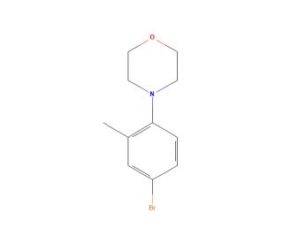 4-(4-Bromo-2-methylphenyl)-morpholine (CAS 1279032-06-2) - chemical structure image
