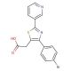 [4-(4-Bromo-phenyl)-2-pyridin-3-yl-thiazol-5-yl]-acetic acid - chemical structure image