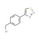 4-[4-(Bromomethyl)phenyl]-1,2,3-thiadiazole (CAS 163798-92-3) - chemical structure image