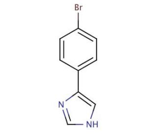 4-(4-Bromophenyl)-1H-imidazole (CAS 13569-96-5) - chemical structure image