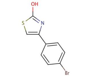 4-(4-Bromophenyl)-2-hydroxythiazole (CAS 3884-34-2) - chemical structure image