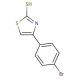 4-(4-Bromophenyl)-2-thiazolethiol (CAS 2103-95-9) - chemical structure image