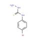 4-(4-Bromophenyl)-3-thiosemicarbazide (CAS 2646-31-3) - chemical structure image