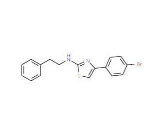4-(4-bromophenyl)-N-(2-phenylethyl)-1,3-thiazol-2-amine - chemical structure image