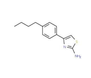 4-(4-Butylphenyl)-1,3-thiazol-2-amine - chemical structure image