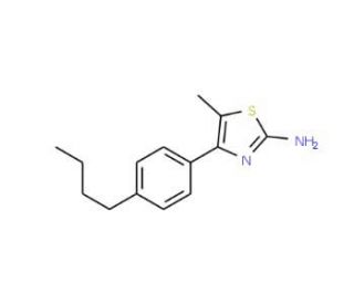 4-(4-Butylphenyl)-5-methyl-1,3-thiazol-2-amine - chemical structure image