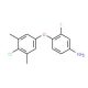 4-(4-Chloro-3,5-dimethylphenoxy)-3-fluoroaniline - chemical structure image