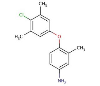 4-(4-Chloro-3,5-dimethylphenoxy)-3-methylaniline - chemical structure image