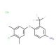 4-(4-Chloro-3,5-dimethylphenoxy)-3-(trifluoromethyl)aniline hydrochloride - chemical structure image