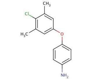 4-(4-Chloro-3,5-dimethylphenoxy)aniline - chemical structure image