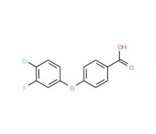 4-(4-Chloro-3-fluorophenoxy)benzenecarboxylic acid - chemical structure image