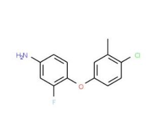 4-(4-Chloro-3-methylphenoxy)-3-fluorophenylamine - chemical structure image