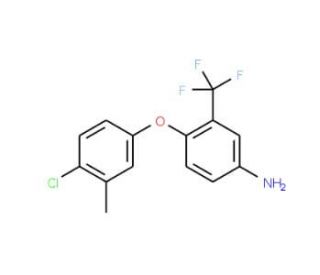 4-(4-Chloro-3-methylphenoxy)-3-(trifluoromethyl)-phenylamine - chemical structure image