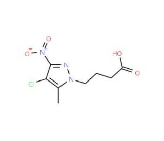 4-(4-Chloro-5-methyl-3-nitro-1H-pyrazol-1-yl)-butanoic acid - chemical structure image