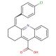 4-(4-Chloro-benzylidene)-1,2,3,4-tetrahydro-acridine-9-carboxylic acid - chemical structure image
