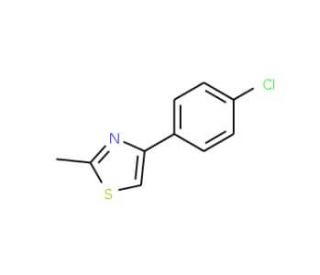 4-(4-Chloro-phenyl)-2-methyl-thiazole (CAS 24840-75-3) - chemical structure image