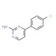 4-(4-Chloro-phenyl)-pyrimidin-2-ylamine (CAS 133256-51-6) - chemical structure image