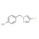 4-(4-Chloro-pyrazol-1-ylmethyl)-phenylamine - chemical structure image