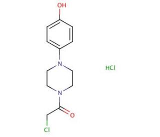 4-[4-(chloroacetyl)piperazin-1-yl]phenol hydrochloride - chemical structure image