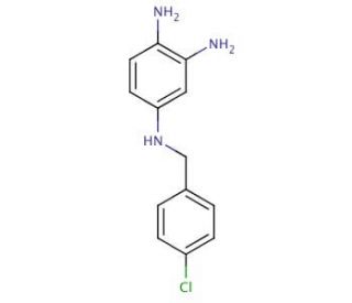 4-(4-Chlorobenzylamino)-1,2-phenylenediamine (CAS 1076199-81-9) - chemical structure image