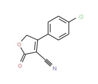 4-(4-Chlorophenyl)-2-oxo-2,5-dihydro-3-furancarbonitrile - chemical structure image