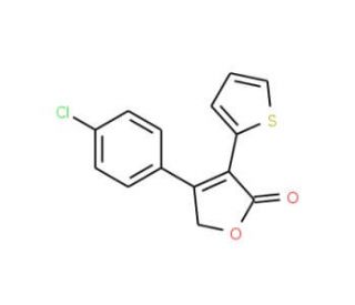 4-(4-chlorophenyl)-3-thien-2-ylfuran-2(5H)-one - chemical structure image