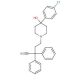 4-(4-Chlorophenyl)-4-hydroxy-α,α-diphenyl-1-piperidinebutanenitrile (CAS 63959-33-1) - chemical structure image