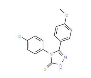 4-(4-chlorophenyl)-5-(4-methoxyphenyl)-4H-1,2,4-triazole-3-thiol - chemical structure image