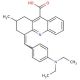 4-(4-Diethylamino-benzylidene)-2-methyl-1,2,3,4-tetrahydro-acridine-9-carboxylic acid - chemical structure image