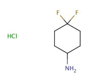 4,4-Difluorocyclohexanamine Hydrochloride (CAS 675112-70-6) - chemical structure image