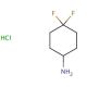 4,4-Difluorocyclohexanamine Hydrochloride (CAS 675112-70-6) - chemical structure image