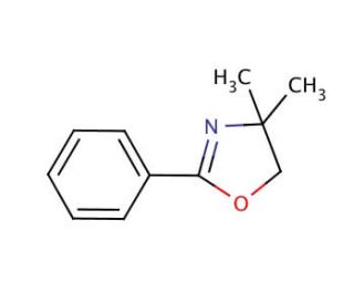 4,4-Dimethyl-2-phenyl-2-oxazoline (CAS 19312-06-2) - chemical structure image